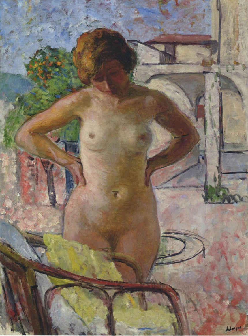 Nudo in terrazza